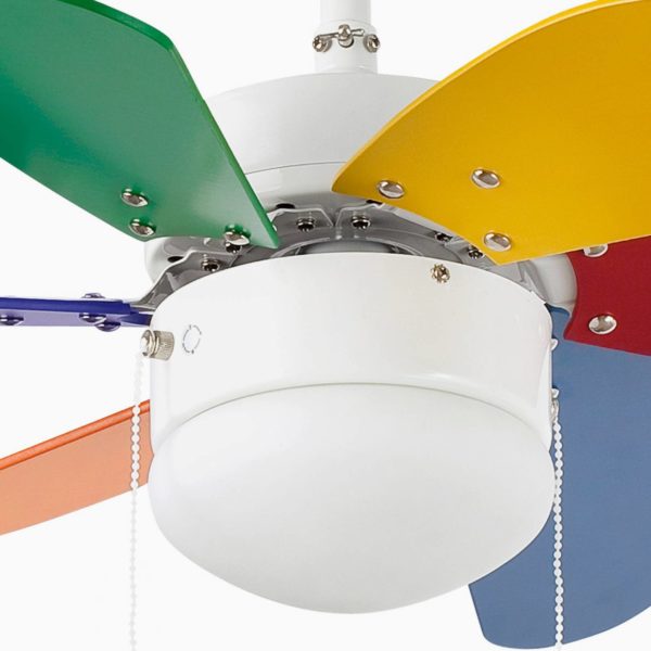 FARO BARCELONA Ventilateur de plafond Palao lampe, multicolore FARO BARCELONA