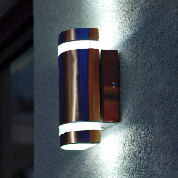 LUTEC Applique Focus acier inoxydable