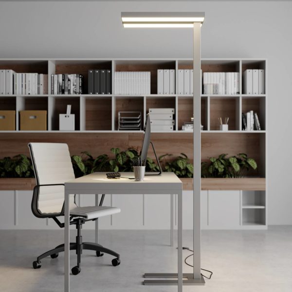 Arcchio Lampadaire bureau LED Logan dimmable, 4 000 K, x2 Arcchio