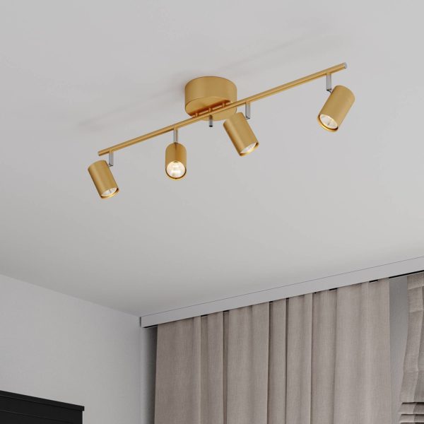 By Rydéns Correct spot pour plafond x4 doré mat By Rydéns