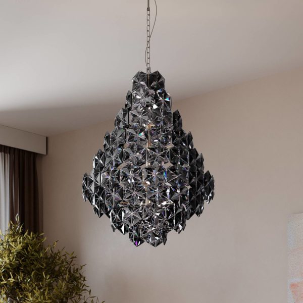 By Rydéns Monarque Grande suspension chromée/noire By Rydéns