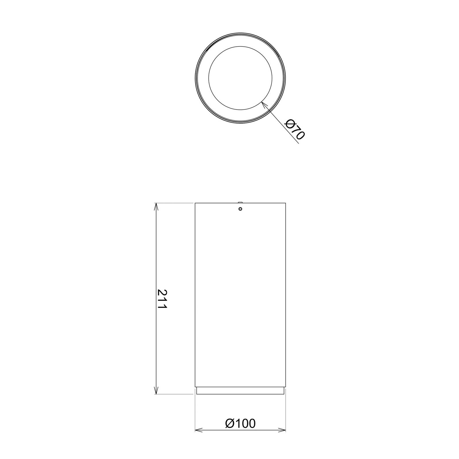 Deko-Light Downlight LED à monter Lucea 30 W noir Deko-Light