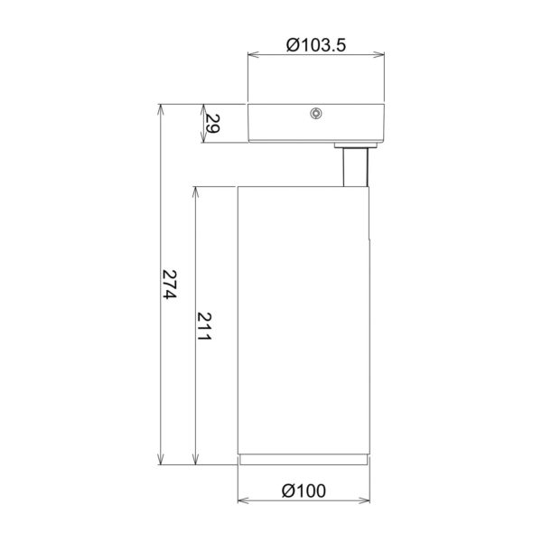 Deko-Light Spot pour plafond LED Lucea