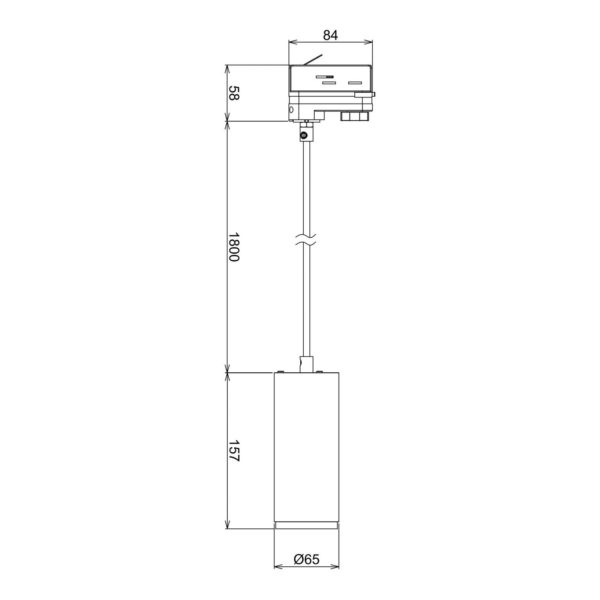 Deko-Light Suspension LED Lucea 3-Phases 10 W blanc Deko-Light