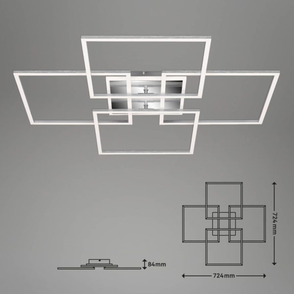 Briloner Plafonnier LED Frame S