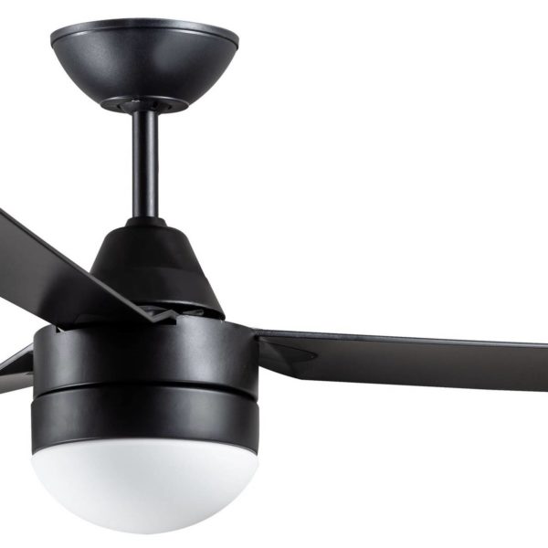 Beacon Lighting Beacon Ventilateur de plafond avec lumière Megara noir 122cm silencieux Beacon Lighting