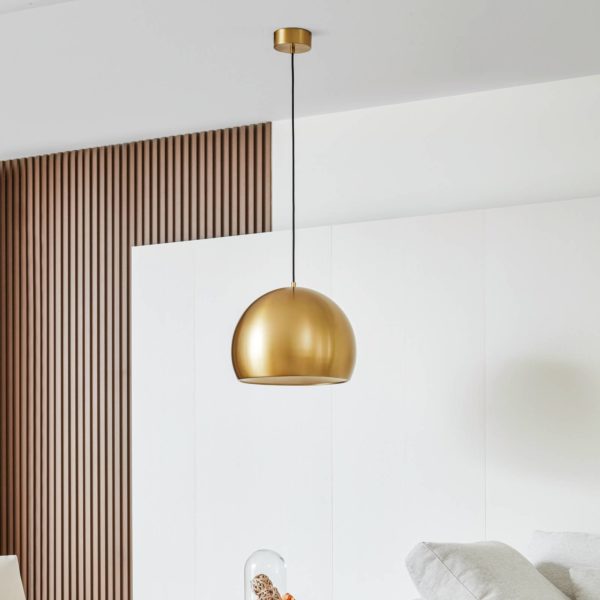 Lucande Lythara suspension LED laiton Ø 40 cm LUCANDE