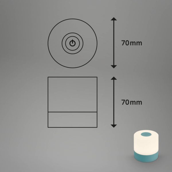 Briloner Lampe de table LED Smal