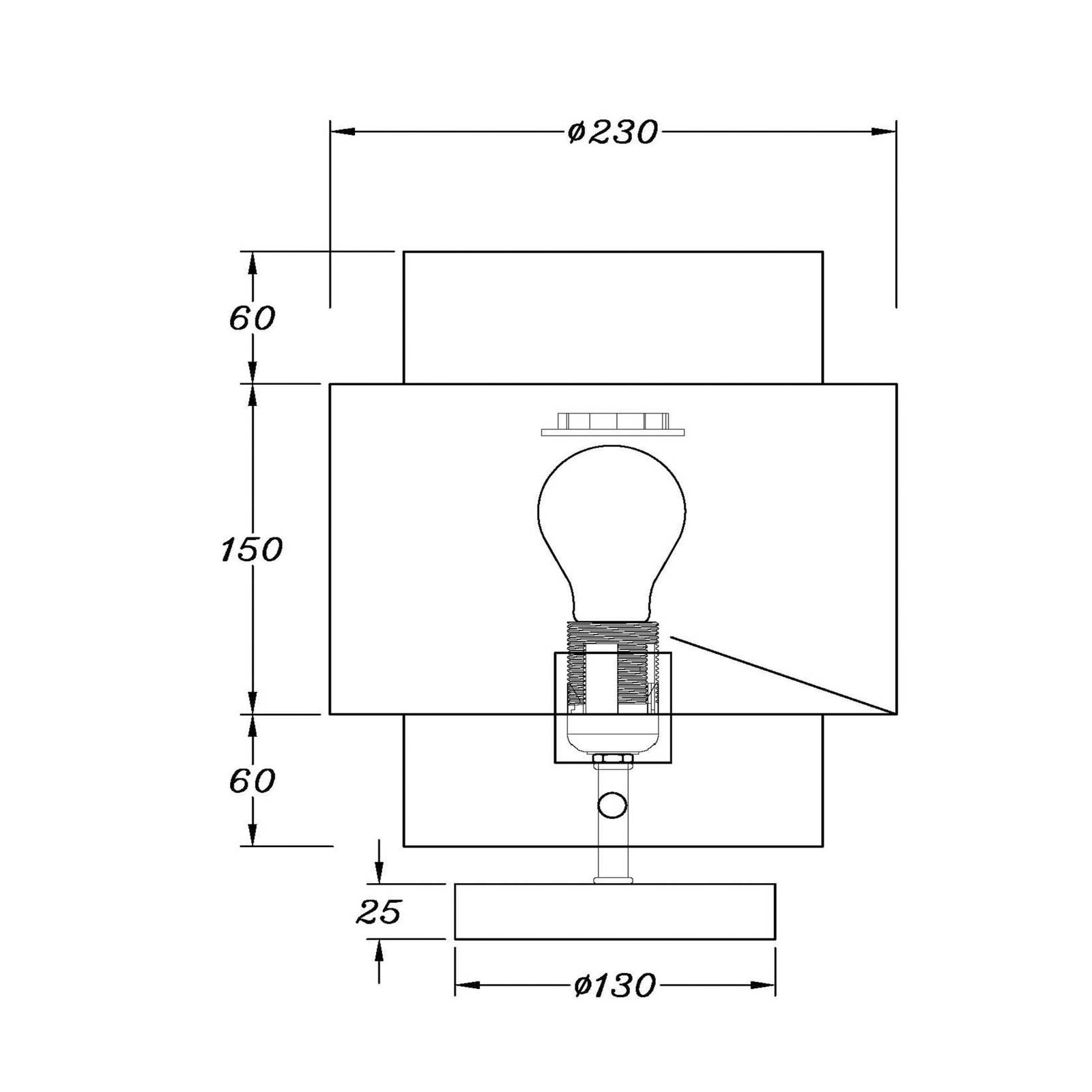 Lucide Lampe à poser Javor abat-jour rotin verte Ø 23 cm Lucide