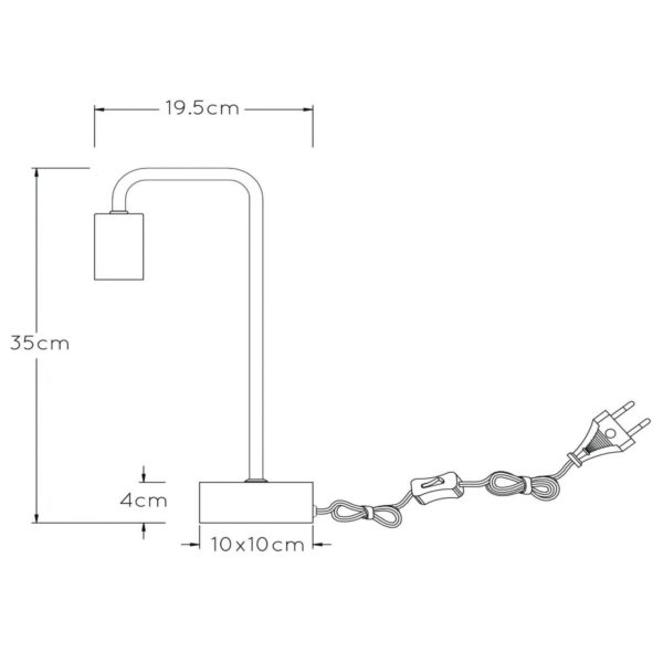 Lucide Lampe à poser Lorin en noir Lucide