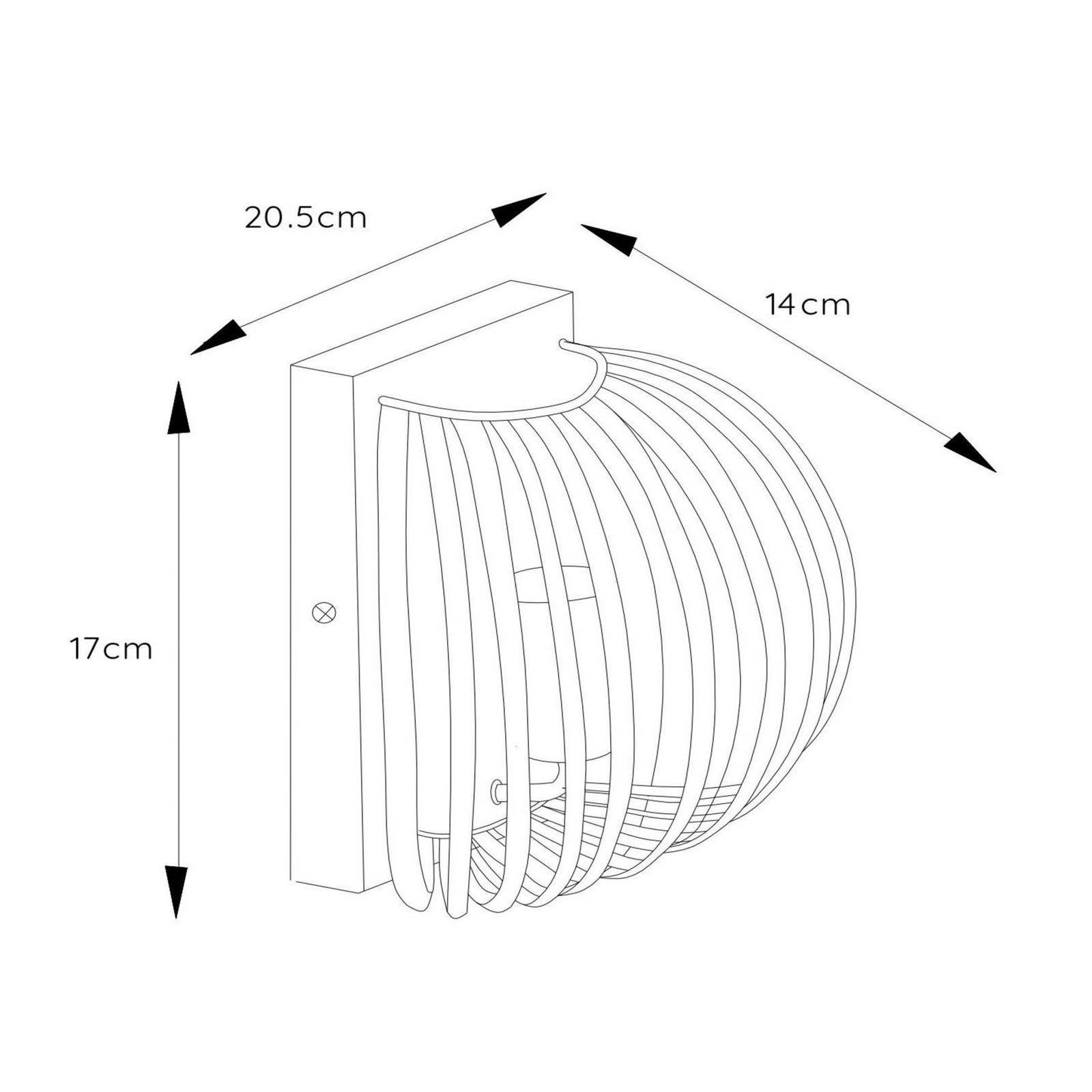 Lucide Applique Manuela avec abat-jour cage