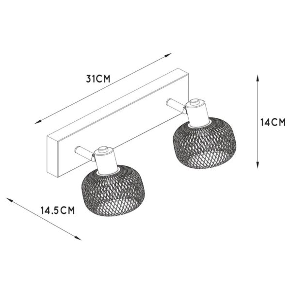 Lucide Spot pour plafond Maren, à 2 lampes, doré mat Lucide