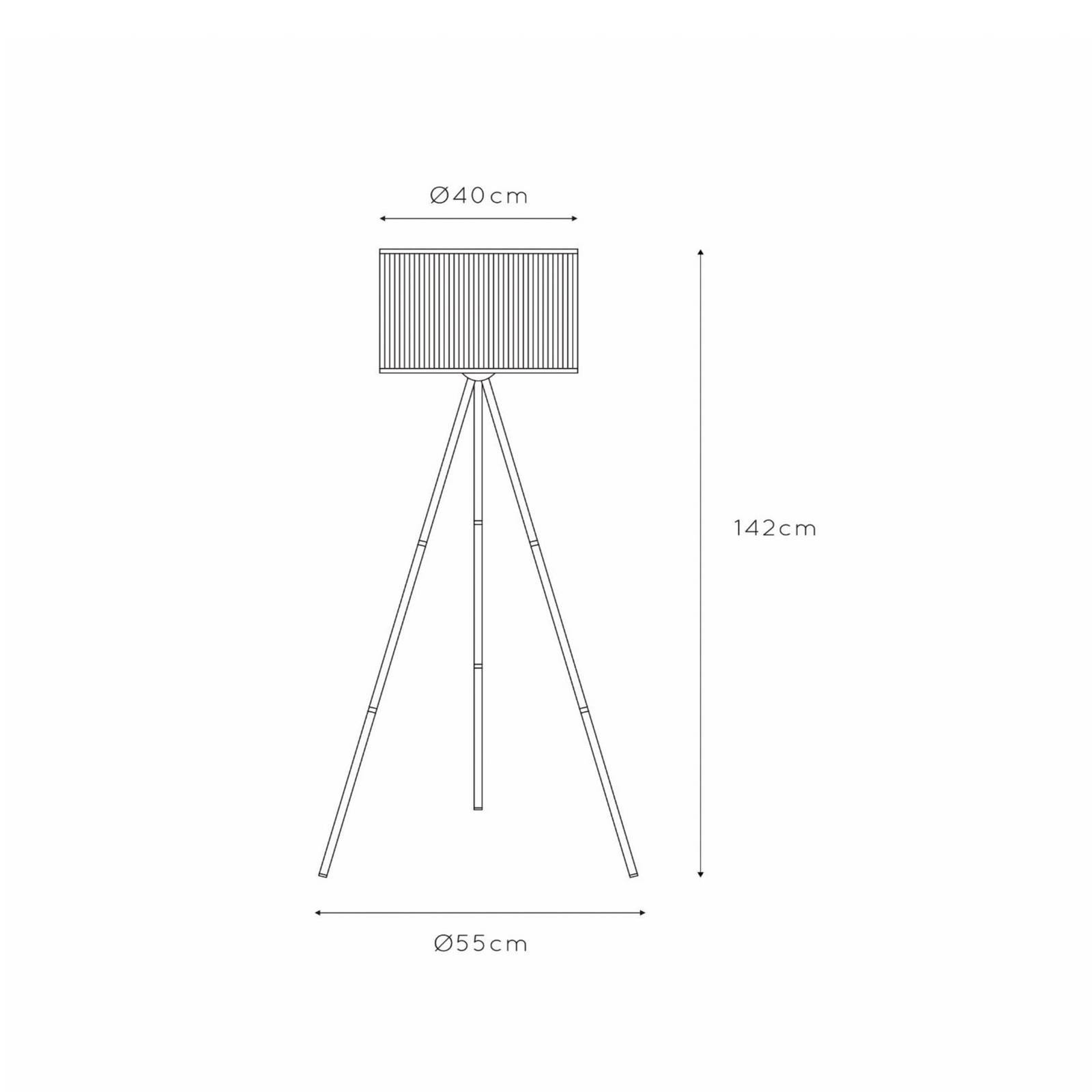 Lucide Lampe sur pied Tagalog en bambou