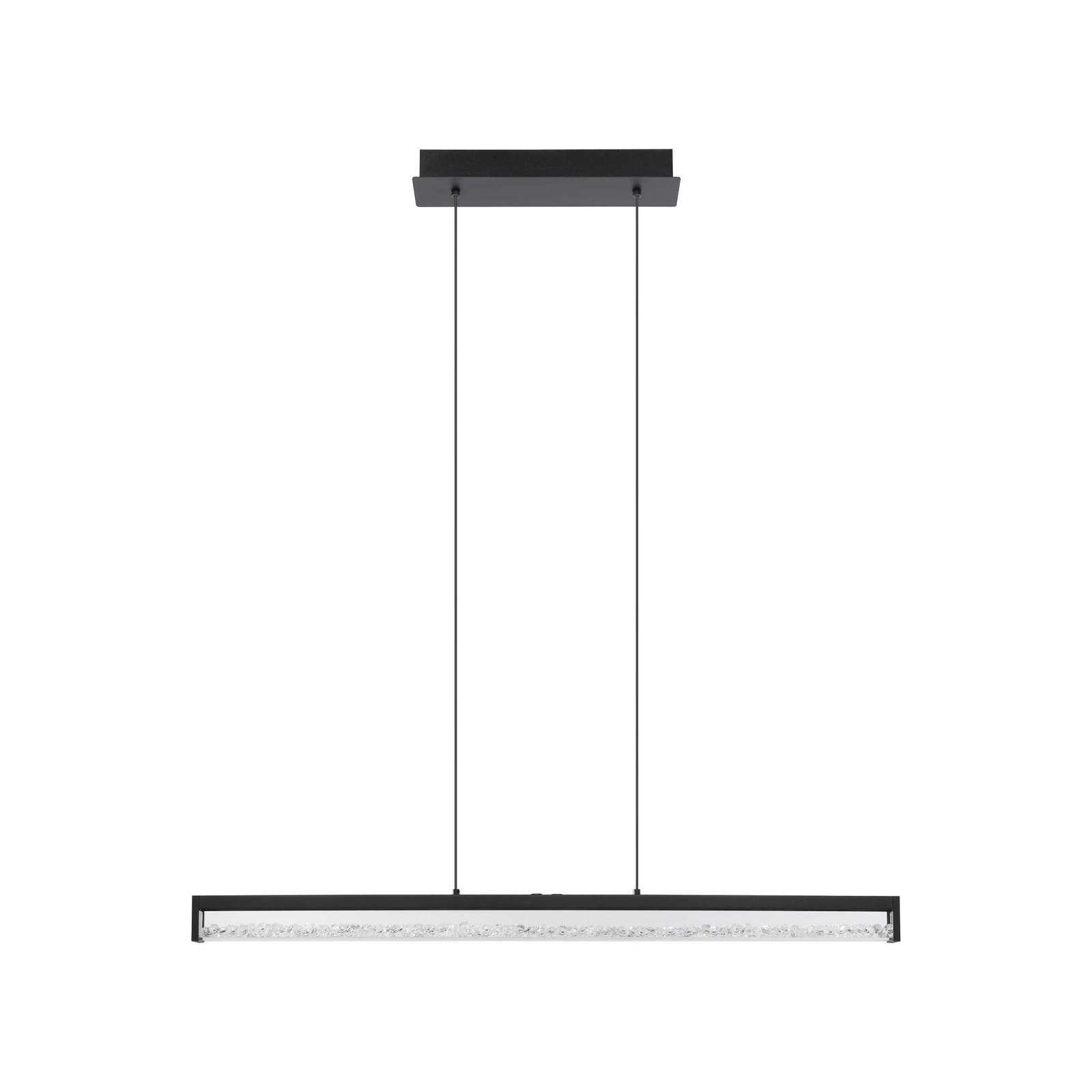 EGLO Suspension LED Cardito tunable white 100 cm noire EGLO