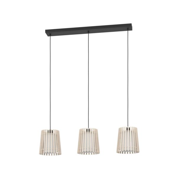 EGLO Suspension Fattoria doubles abat-jour, à 3 lampes EGLO