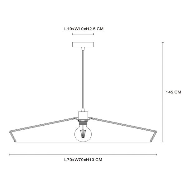 Lucide Suspension Yunkai en papier