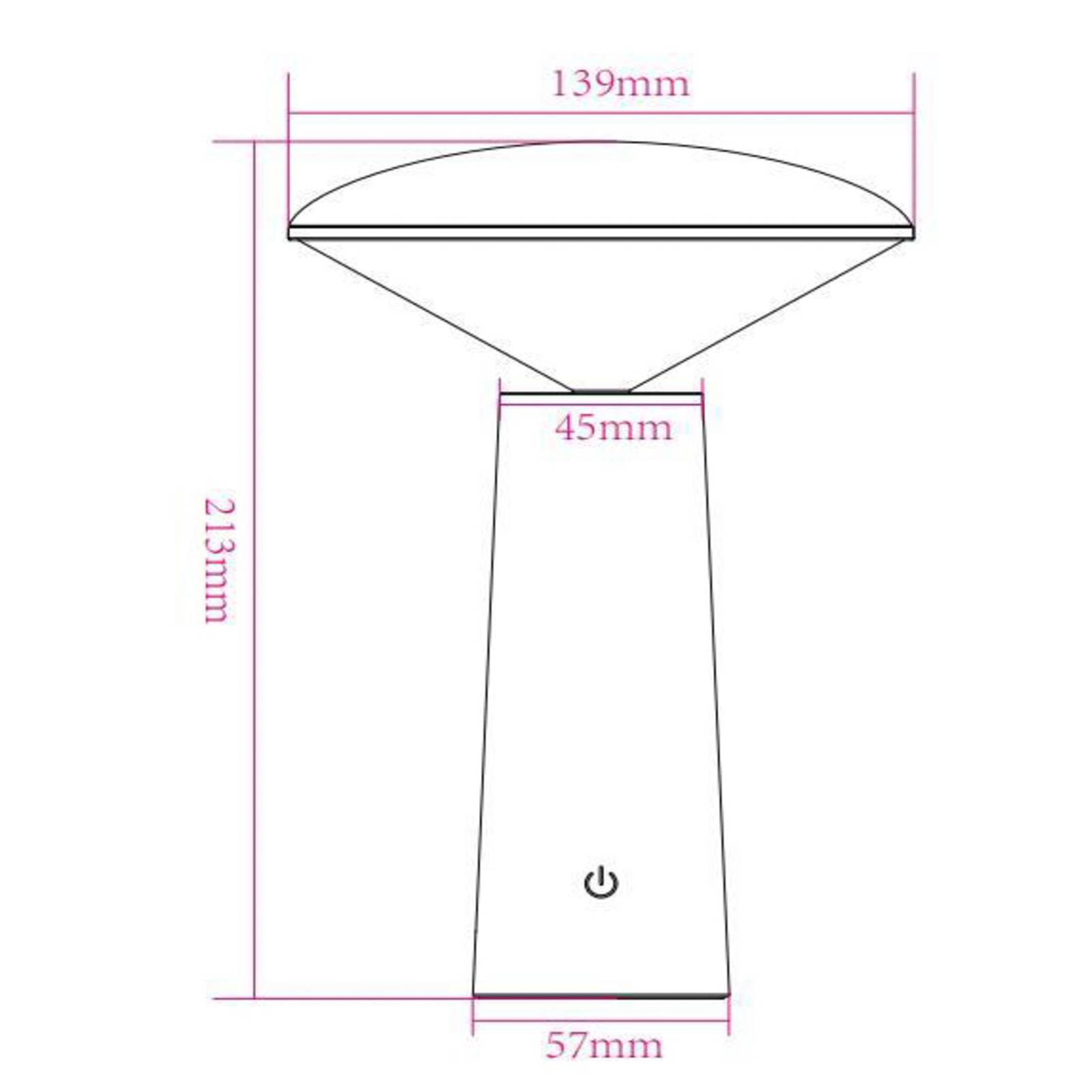 Lucide Lampe d’extérieur LED Jive batterie