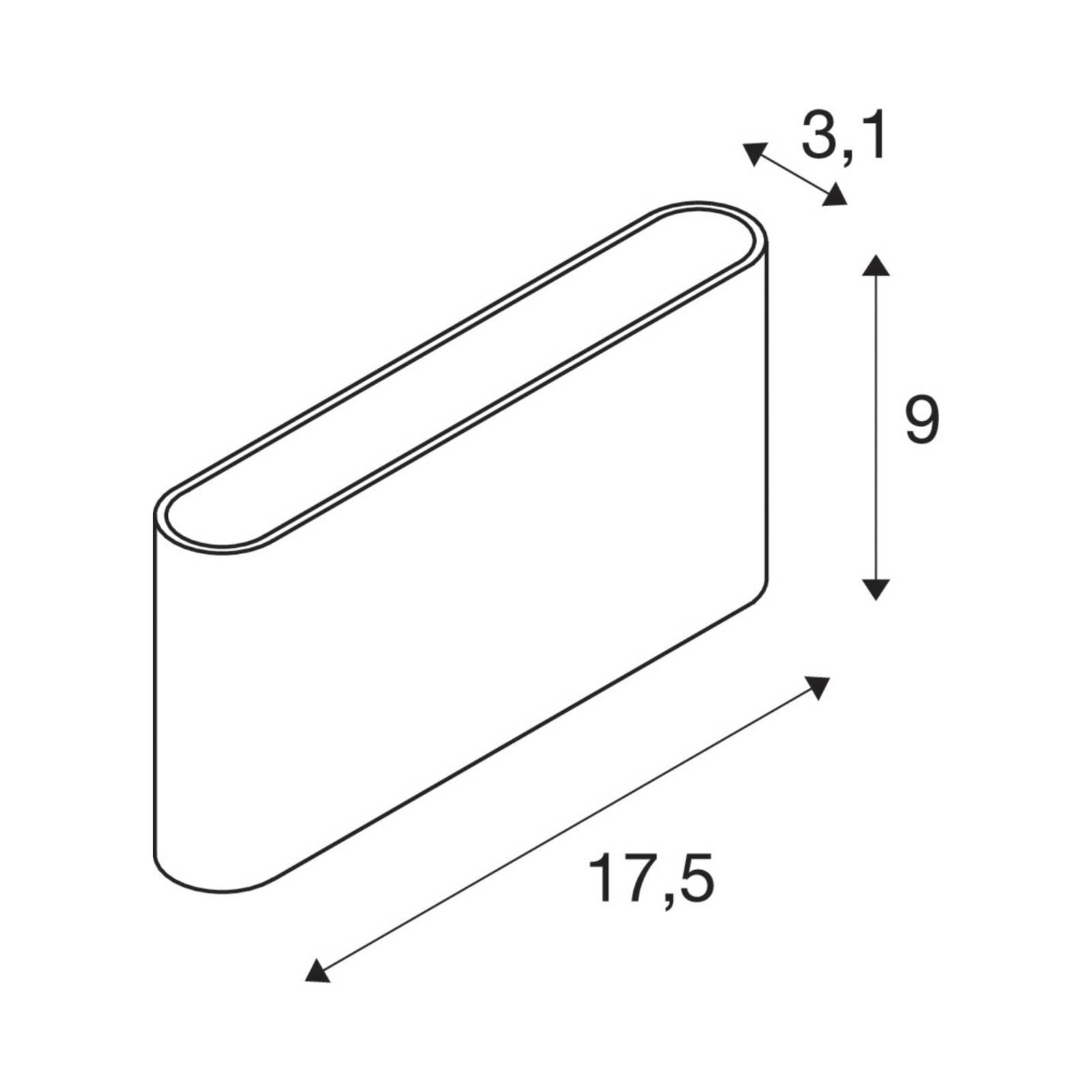 SLV Oval applique d'extérieur up/down CCT 13