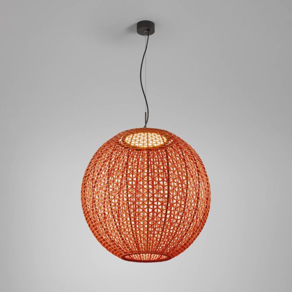 Bover Nans Sphere S/80 suspension d’extérieur LED rouge Bover