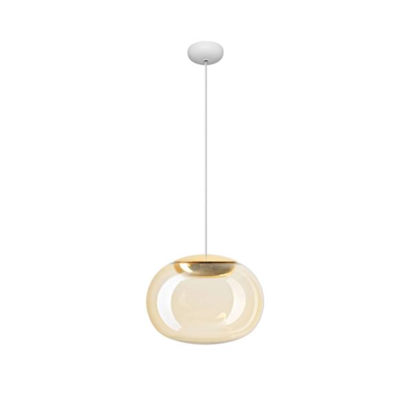 Stilnovo La Mariée suspension LED dorée/blanche Stilnovo