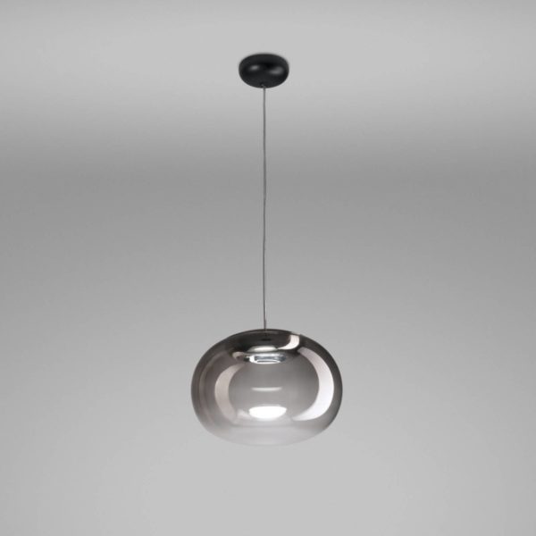 Stilnovo La Mariée suspension gris fumée/noire Stilnovo