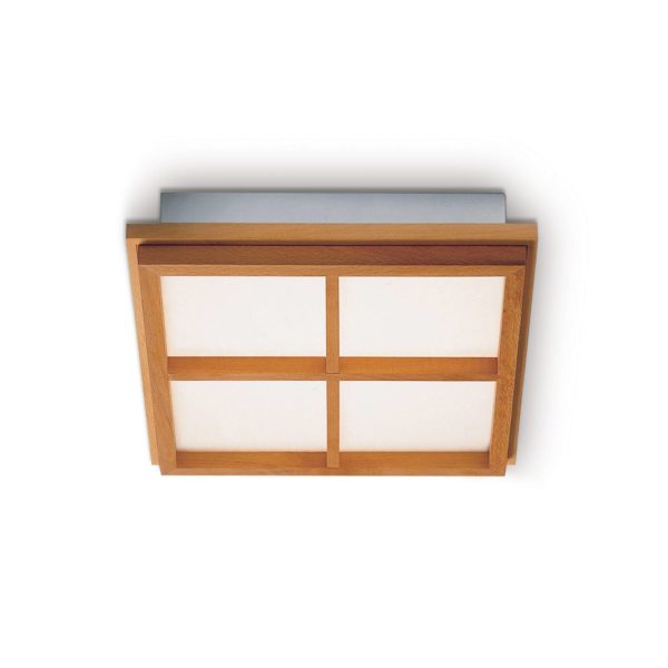 Domus Plafonnier LED Kioto 4 en hêtre