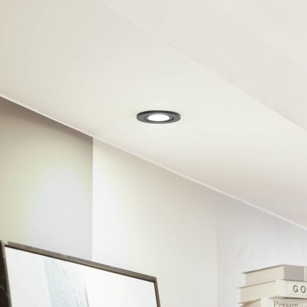 Arcchio downlight LED Eliar rond noir CCT orientable Arcchio