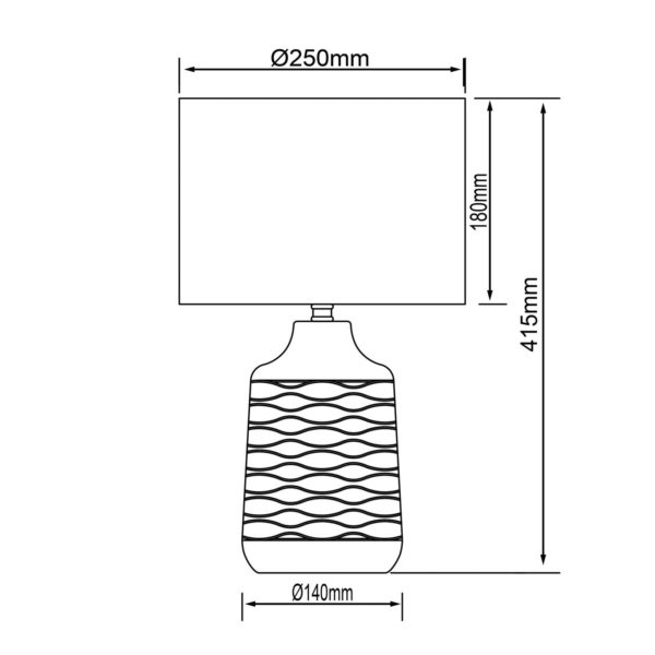 Brilliant Lampe de table Ilysa