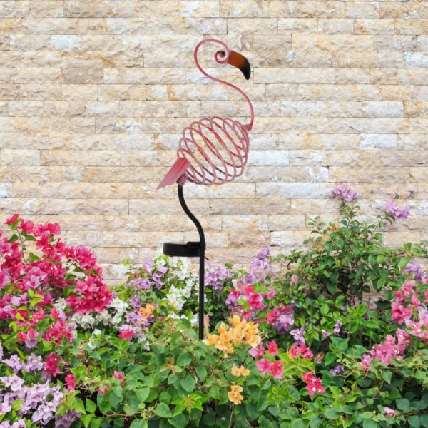 Näve Lampe solaire déco Flamingo piquet LED blanc chaud Näve