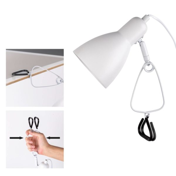 Näve Lampe à pince Mara réglable câble à prise