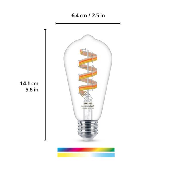 WiZ ST64 ampoule filament LED WiFi E27 6