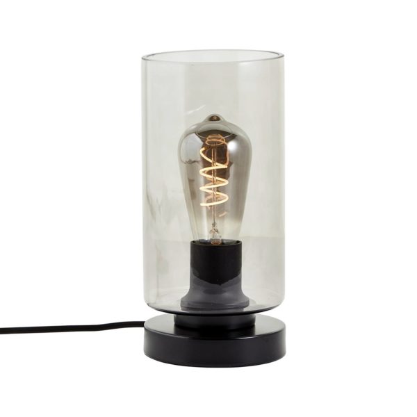 Brilliant Lampe à poser Mesmer avec abat-jour en verre Brilliant