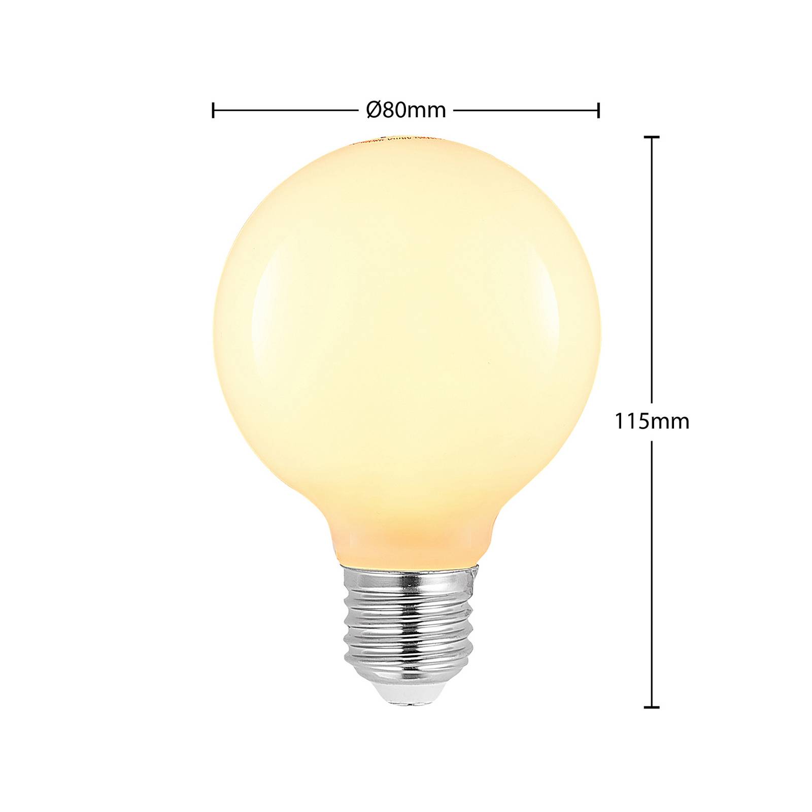 Arcchio Ampoule LED E27 8W G80 2 700 K opale