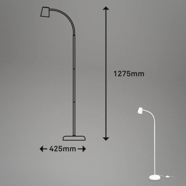 Briloner Lampe sur pied Skriva