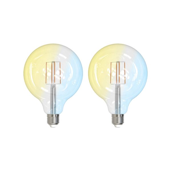 LUUMR Smart LED Filament Lot de 2 E27 G125 7W clair Tuya LUUMR