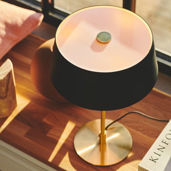 Nordlux Lampe à poser Clasi en noir/or avec diffuseurs Nordlux