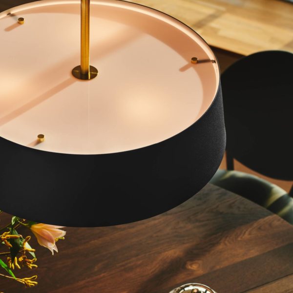 Nordlux Suspension Clasi 45 en noir avec diffuseurs Nordlux