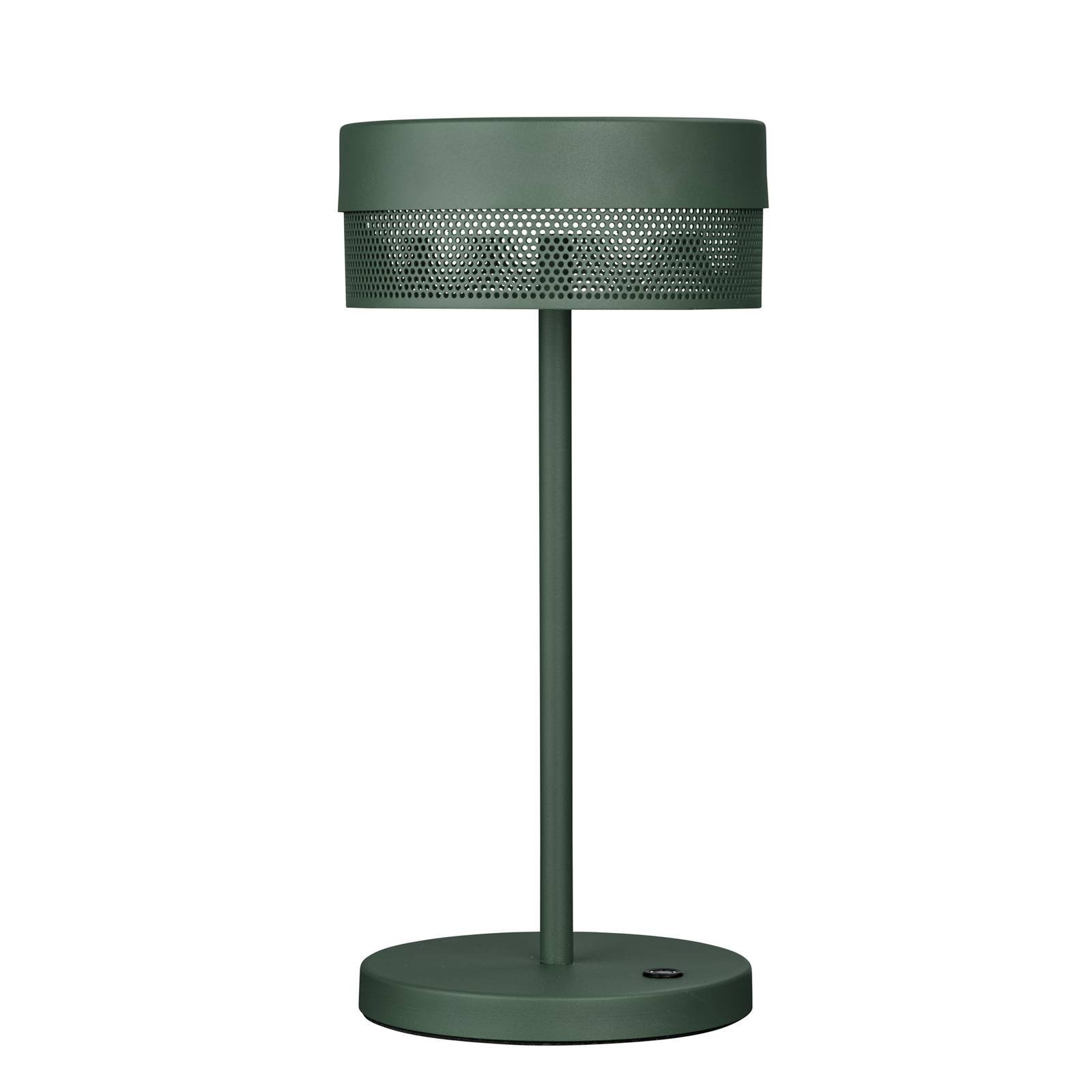 HELL Lampe de table LED Mesh batterie 30 cm vert sapin HELL