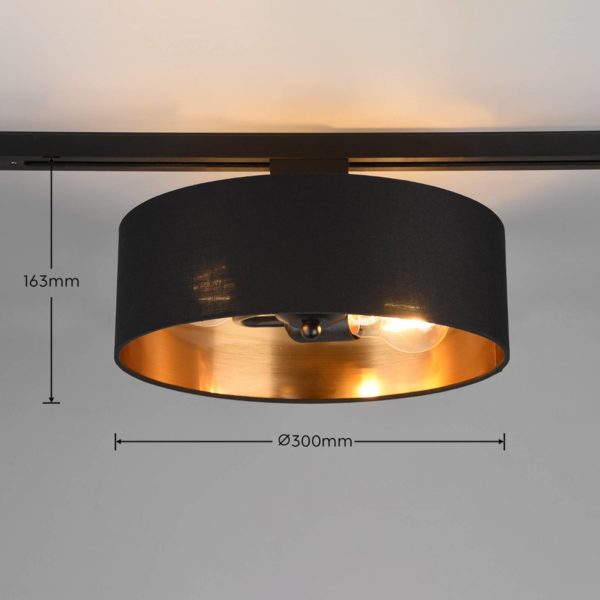 Trio Lighting Plafonnier Hostel pour système sur rail DUOline Trio Lighting