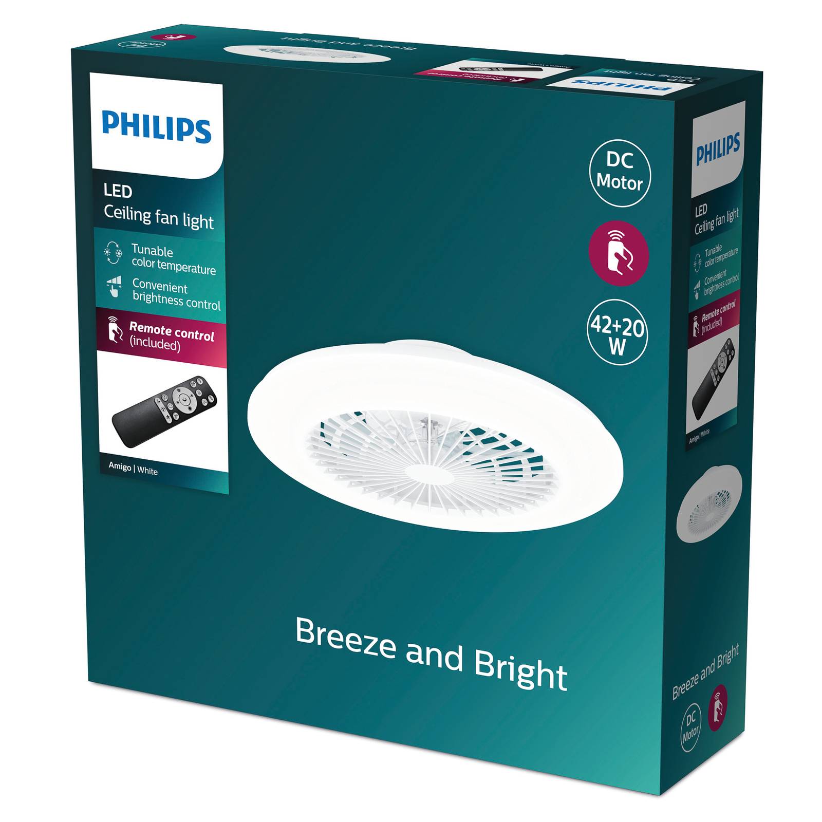 Philips Amigo ventilateur de plafond LED Philips