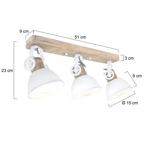 Steinhauer Spot pour plafond Gearwood