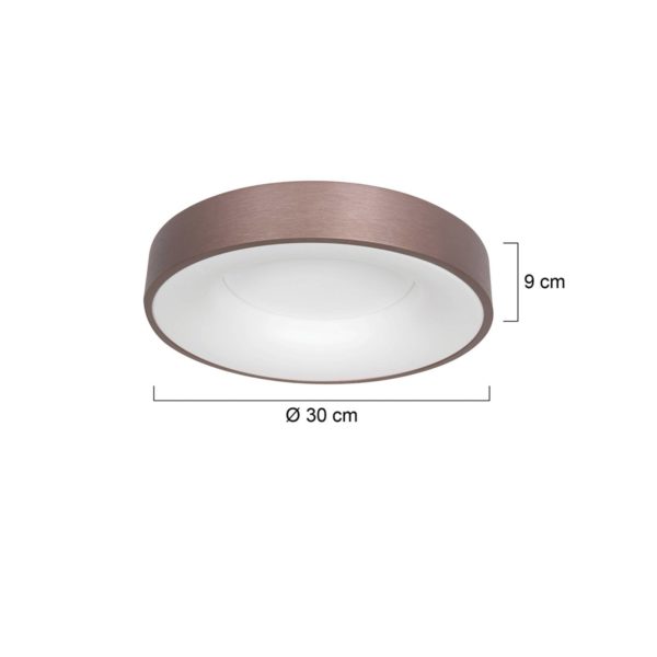 Steinhauer Plafonnier LED Ringlede 2.700 K Ø 30 cm bronze Steinhauer