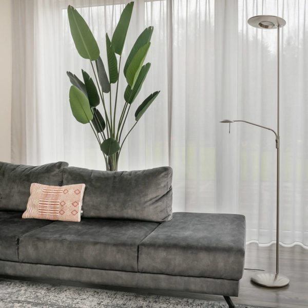 Steinhauer Lampadaire indirect LED Zodiac liseuse LED