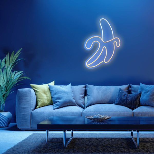 JUST LIGHT. Applique murale LED Neon Banane, USB JUST LIGHT.
