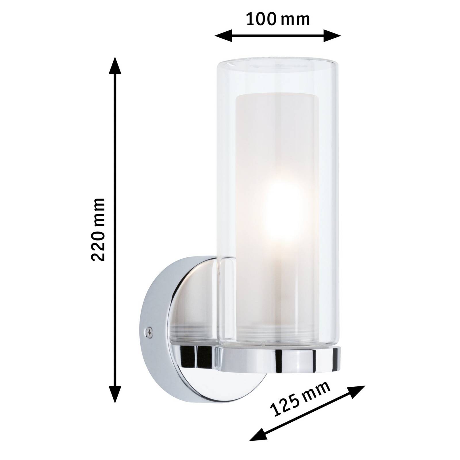 Paulmann Luena applique IP44 chromée E14 1 lampe Paulmann