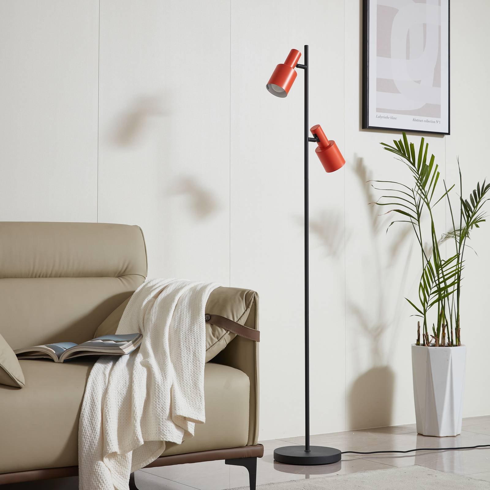 Lindby lampe sur pied Ovelia