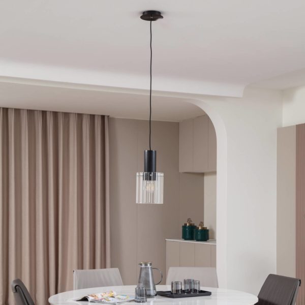 Lucande Eirian suspension abat-jour verre