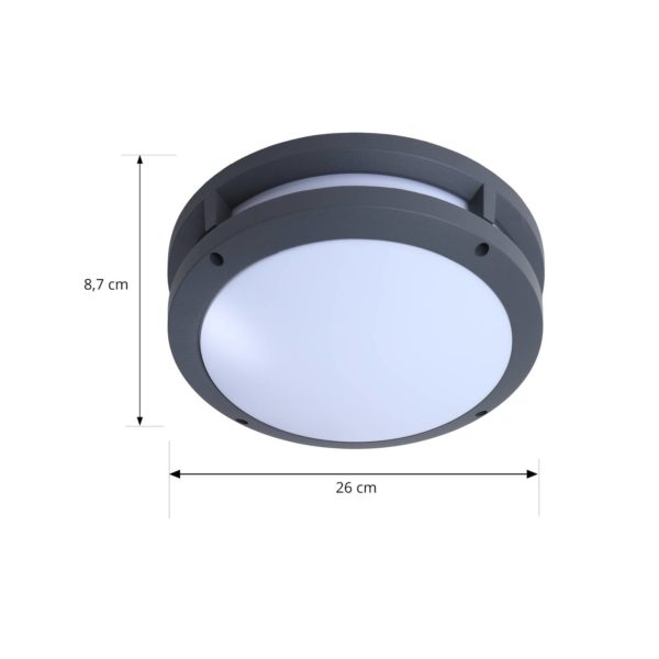 Lindby Smart Applique d’extérieur LED Liren CCT RVB Tuya WLAN LINDBY