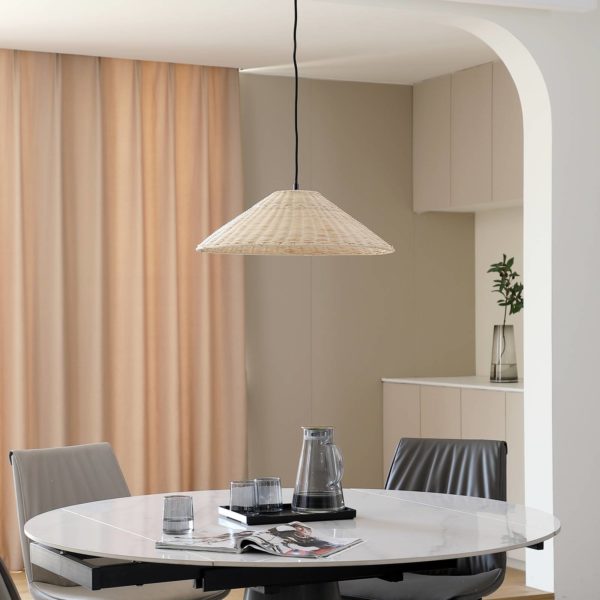 Lindby Zyralia suspension en rotin LINDBY