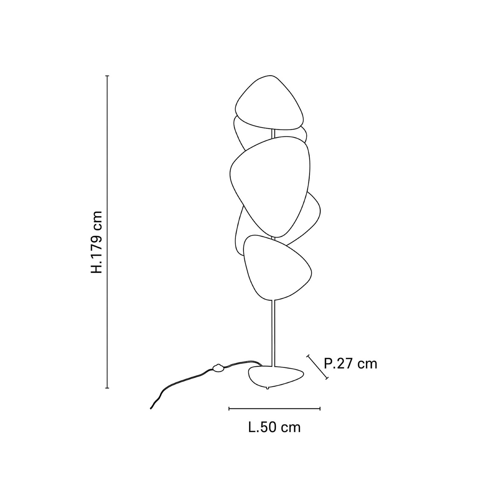 MARKET SET Screen lampadaire papier blanc H 179 cm MARKET SET